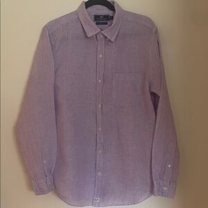 Vineyard Vines Lavender Casual Button-Down Shirt